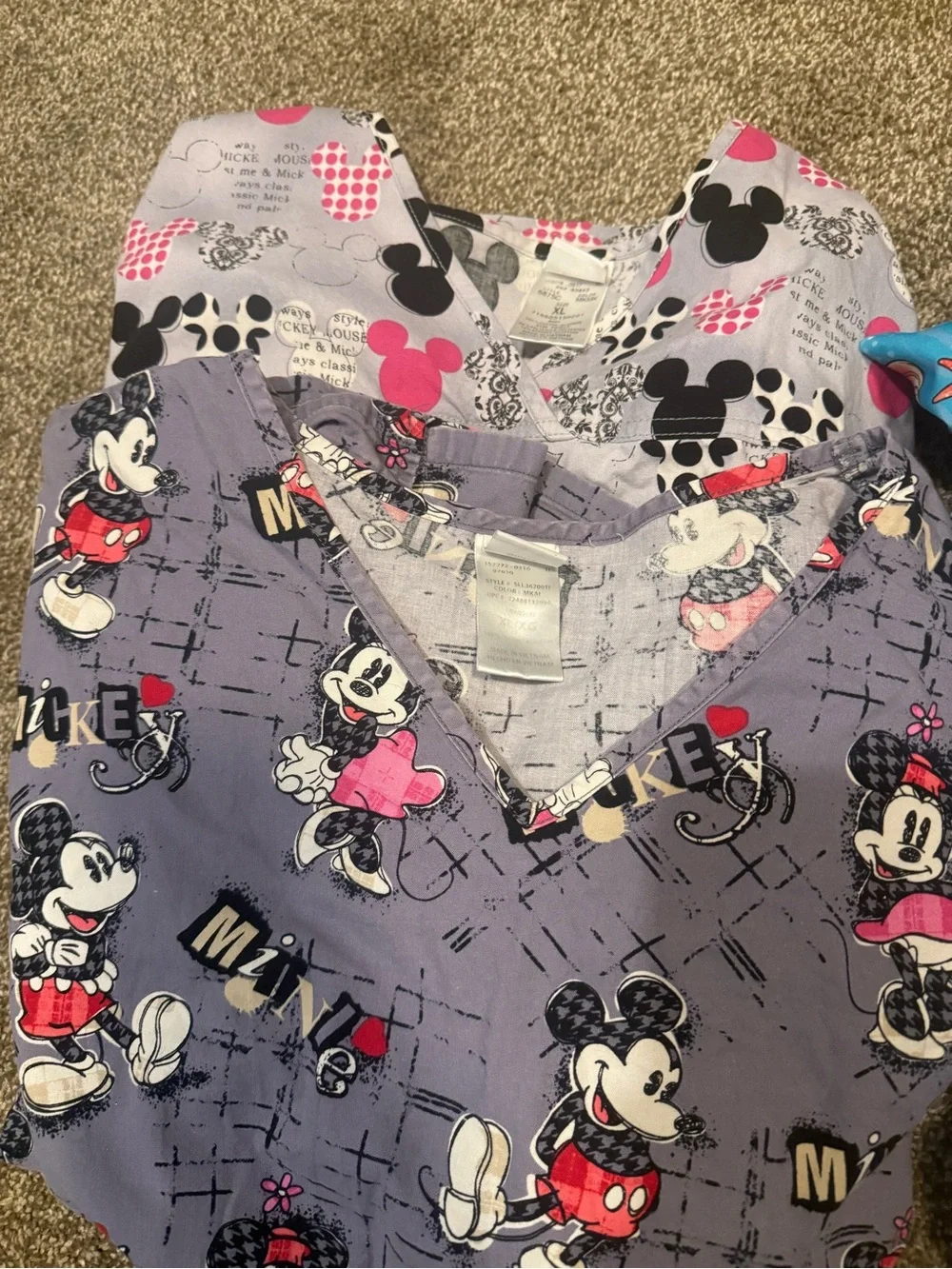 Disney Scrub Top Lot